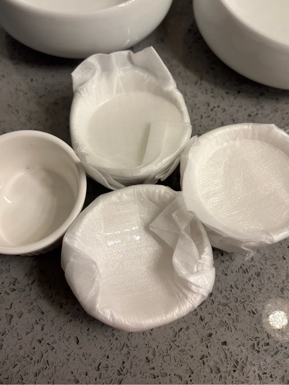 White Ceramic Serving Bowls Set